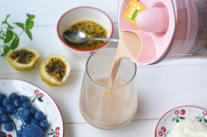 Passion Fruit Milk Covered Milk Tea recipe