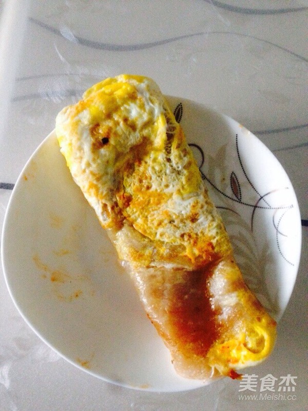 Kimchi Flavored Egg Hand Cake recipe