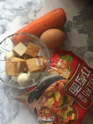 Fried Noodles with Fish Tofu and Fish Balls recipe