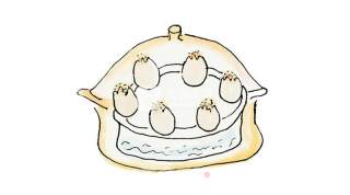 Hand-painted Recipe: Golden Glutinous Rice Egg Put Zongzi in Duck Egg recipe