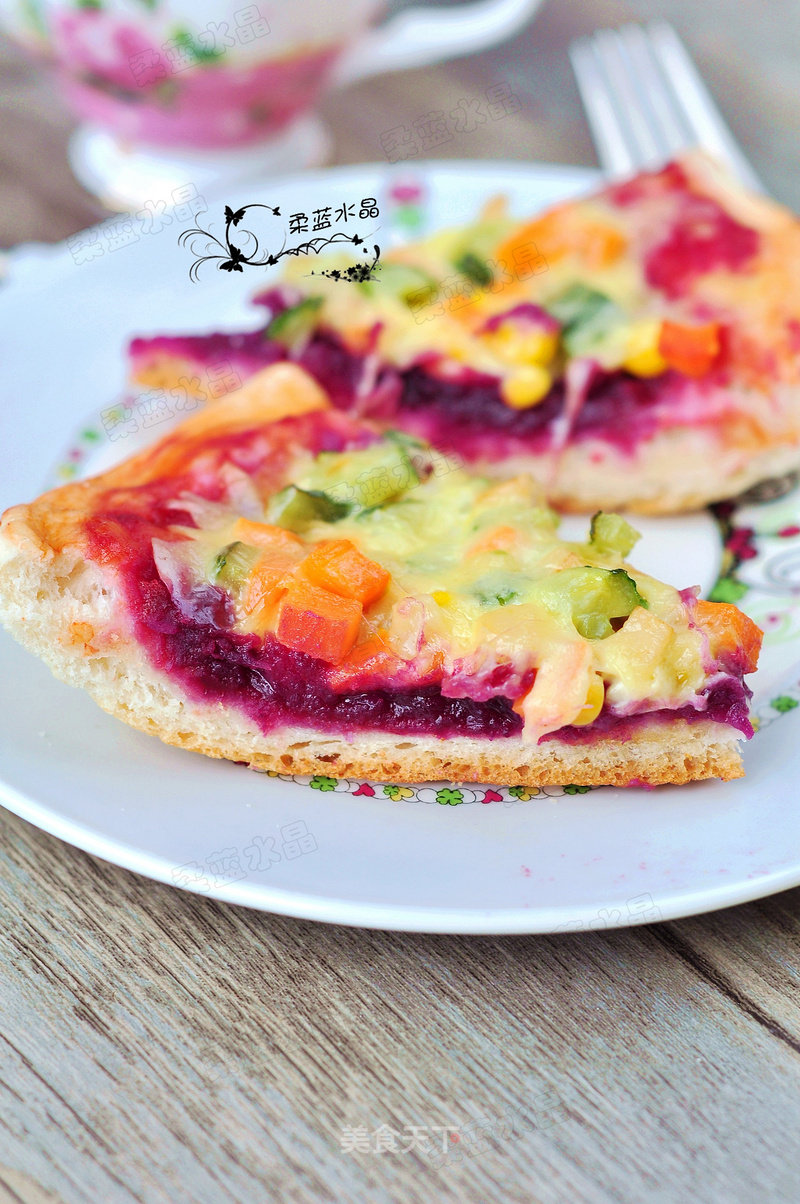 Purple Sweet Potato Double Flavor Pizza recipe