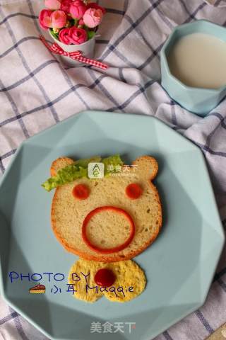#aca Baking Star Contest# Little Xiong Guaiguai Toast recipe
