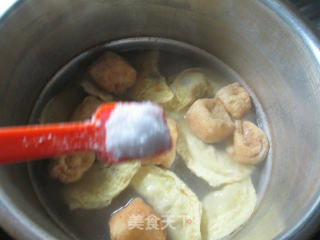 Oily Tofu and Egg Dumpling Pig's Trotter Soup recipe