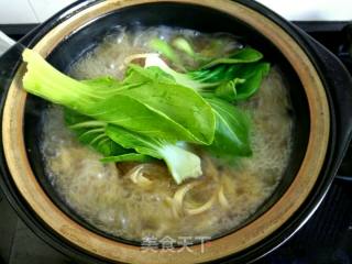 Enoki Mushroom Tofu Shredded Vermicelli in One Pot recipe