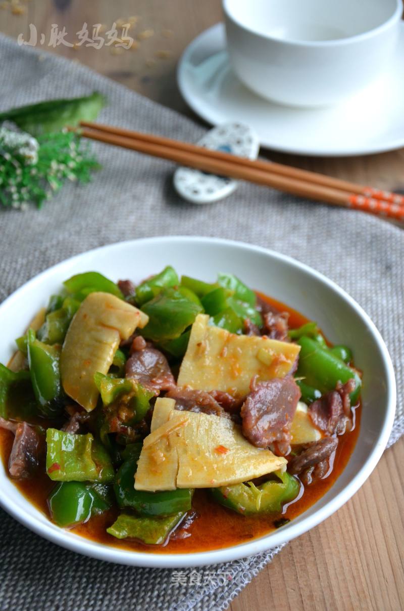 Stir-fried Duck Gizzards with Green Peppers recipe