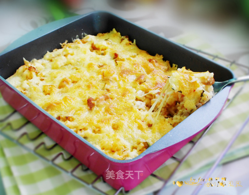 Spicy Cabbage Baked Rice recipe