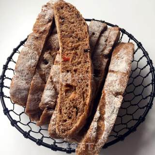 #aca烤培明星大赛#whole Wheat Cranberry Soft European Buns (low Fat and No Kneading) recipe