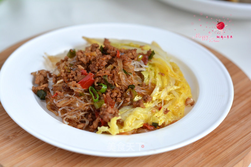 Microwave Version of Minced Pork Vermicelli Baby Dish recipe