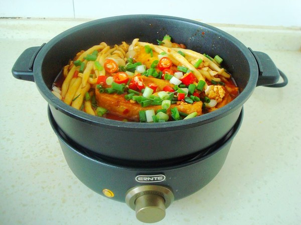 Seafood Mushroom Tofu Claypot recipe