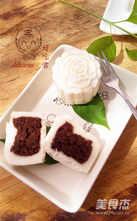 Red Bean Paste Snowy Mooncake recipe