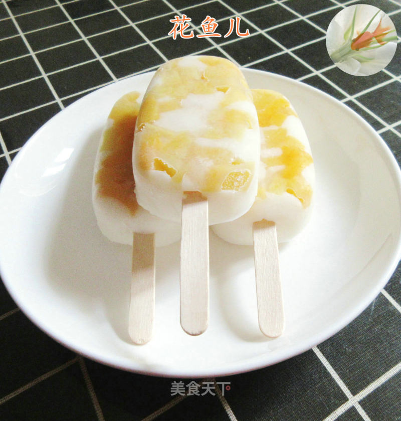 Yellow Peach Popsicles recipe