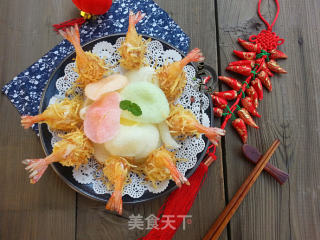 【southern Fujian】golden Shrimp Salad with Chicken Shrimp recipe