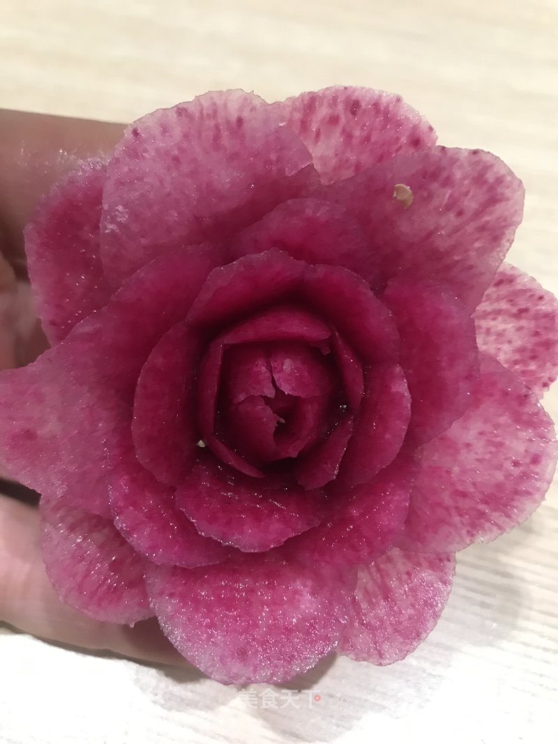 Teach You How to Carve Radish Flowers (straight Rose recipe