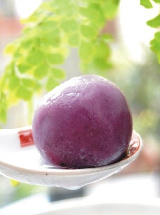 Purple Potato Bean Paste Dumpling recipe
