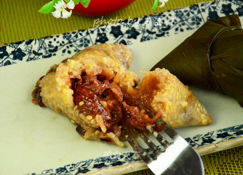 Yellow Rice Walnut Rice Dumpling with Candied Dates recipe