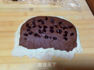 【honey Beans and Cocoa Two-color Toast】——manually Shaping Bread Machine Version recipe