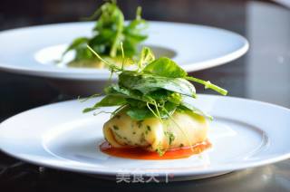 Lobster Crepes with Soybean Sprouts and Radish Milk recipe