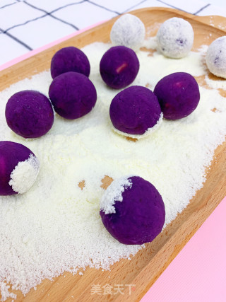 Banana Purple Sweet Potato Balls recipe