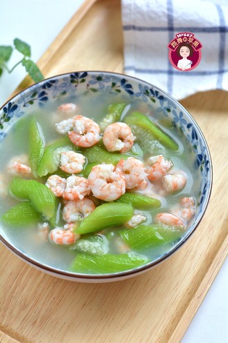 Oil-free Loofah and Shrimp Soup