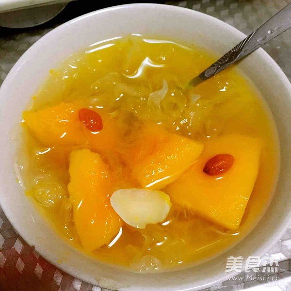 Pumpkin White Fungus Soup ~ Delicious and Slimming Sugar Water ~ recipe