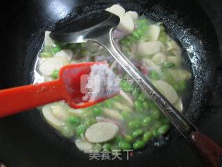 Bacon Edamame Boiled Whip Bamboo Shoots recipe