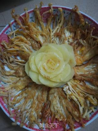 Pan-fried Enoki Mushroom recipe