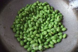 Stir-fried Edamame with Ham and Loofah recipe