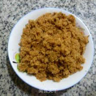 White Sesame Meat Floss Muffin recipe