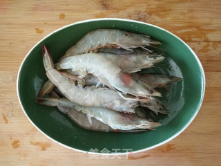 [open Back Shrimp with Garlic Vermicelli] recipe