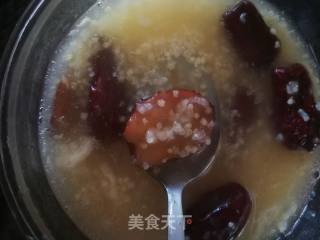 Two Rice Porridge with Jujube and Rock Sugar recipe