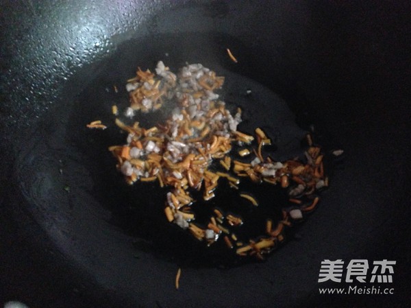 Fried Rice with Cordyceps Flower Pork Sauce recipe