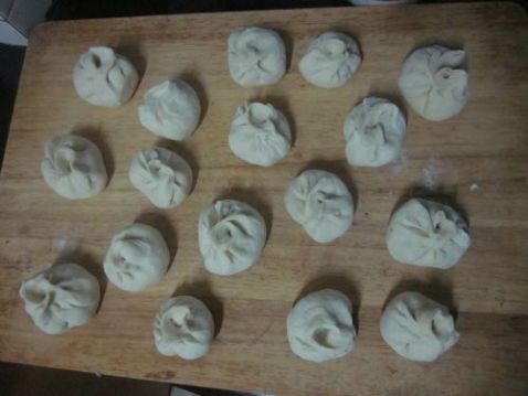 Bracken and Pork Stuffed Buns recipe