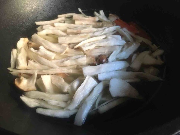 Fried Pleurotus Eryngii with Broccoli recipe