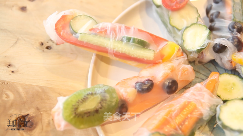 Delicious Eats | What to Do If Children are Picky Eaters? Colorful Spring Rolls Come to The Rescue! recipe