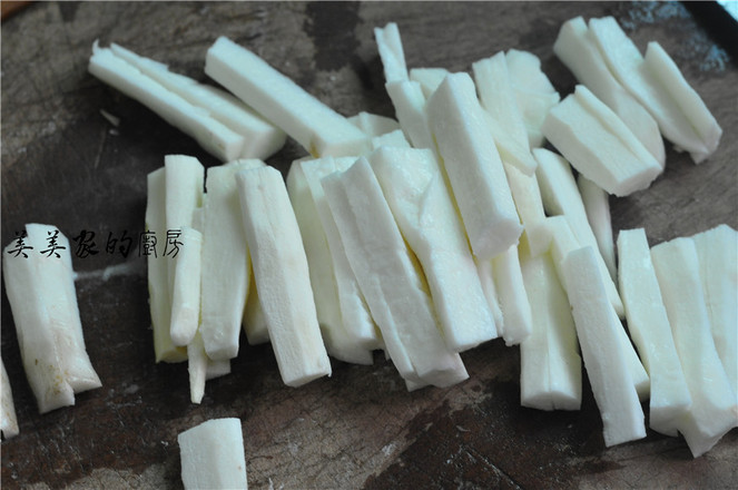 Fried Yam Sticks recipe