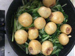 Braised Vegetables with Oily Gluten Stuffed Meat recipe