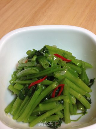 Spicy Garlic Spinach-[traditional Home-cooked Dishes] recipe