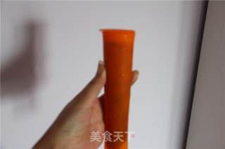 Two-color Fruit and Vegetable Popsicles recipe