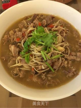 Beef with Enoki Mushroom recipe