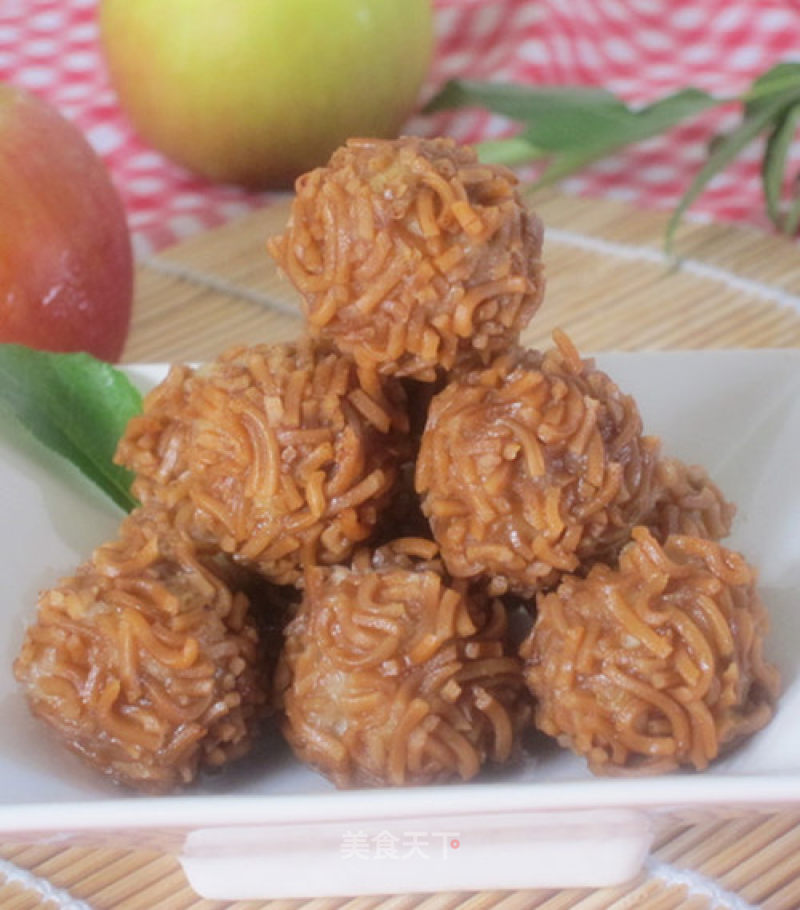 Let Snacks Become Regular Meals##【apple Meatballs】 recipe