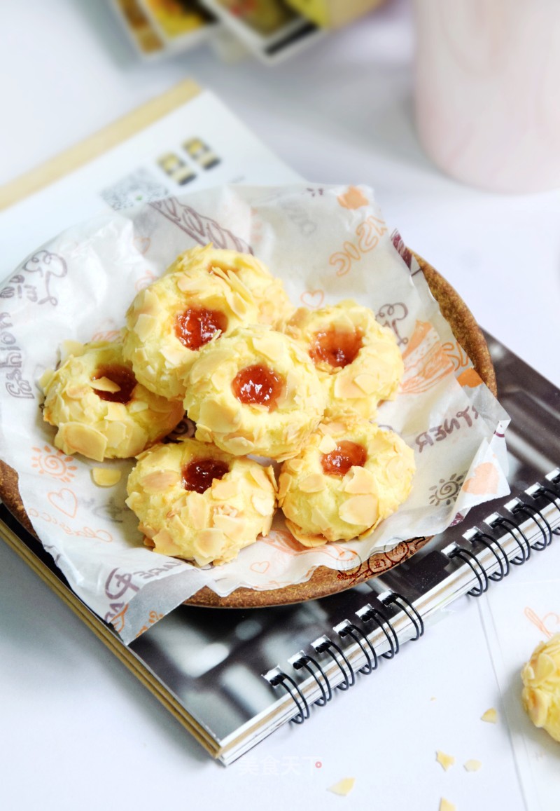 Almond Jam Cookies recipe