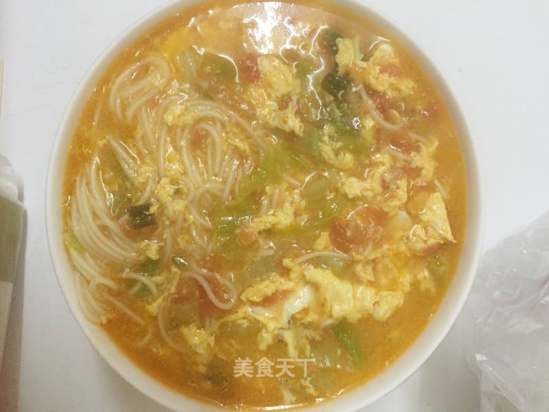 Tomato and Egg Noodle Soup recipe