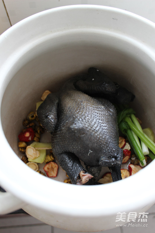 Dendrobium Black Chicken Soup with American Ginseng recipe