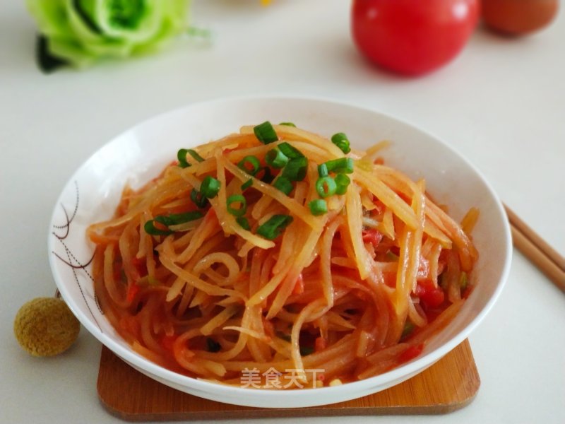 Tomato and Potato Shreds recipe