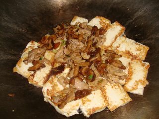 【abalone Sauce and Mushroom Tofu Pot】 recipe