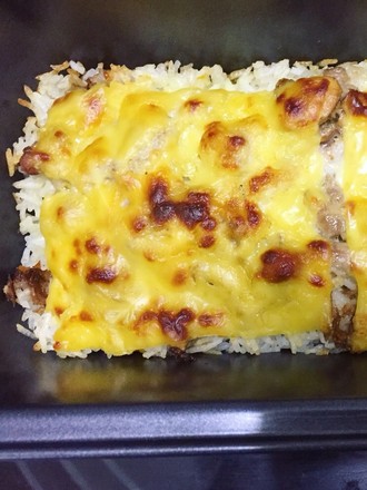 Cheese and Tuna Baked Rice recipe