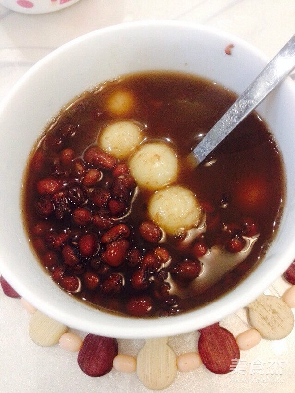 Brown Sugar and Red Bean Glutinous Rice Balls in Syrup recipe