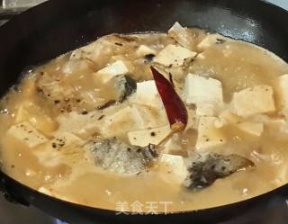 Iron Pan Stewed Fish Head Tofu recipe