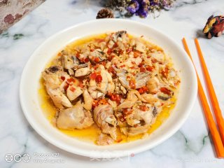 Steamed Chicken with Chopped Pepper recipe