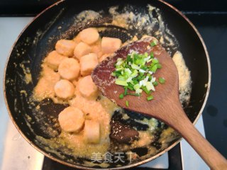 Baked Yam with Salted Egg Yolk recipe